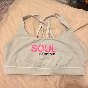 Gently worn soulcycle x lululemon size 10 sports bra